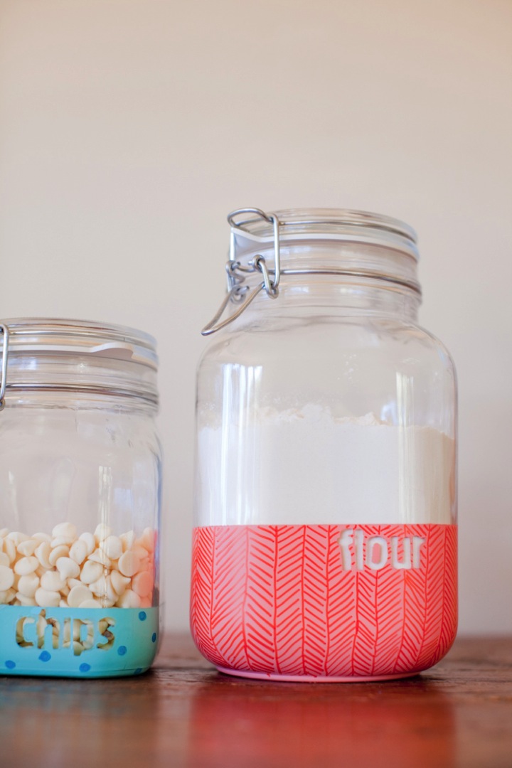 diy jars dipped kitchen jar mason projects pattern plain storage containers street