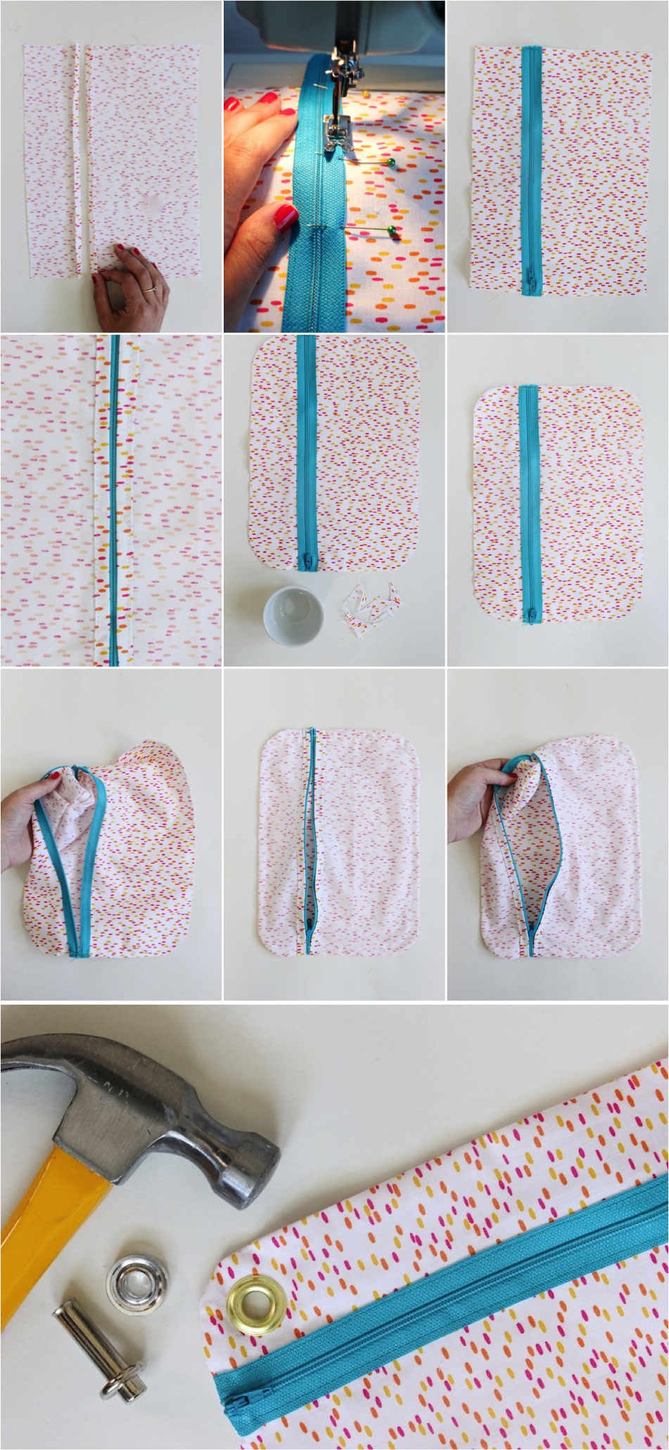 diy fabric pouch